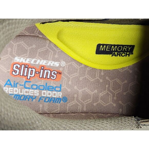 Skechers Pollard Wilfred Hands Free Slip-Ins Memory Foam Men's size 13 Taupe - Picture 8 of 10